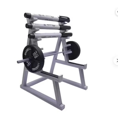 Squat Rack Pen Holder 独立站创意迷你杠铃笔架摆件办公室摆件