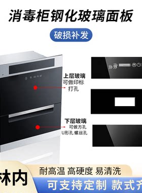 适用林内消毒柜钢化玻璃面板触摸防爆前条高温面板挡板祥乐家