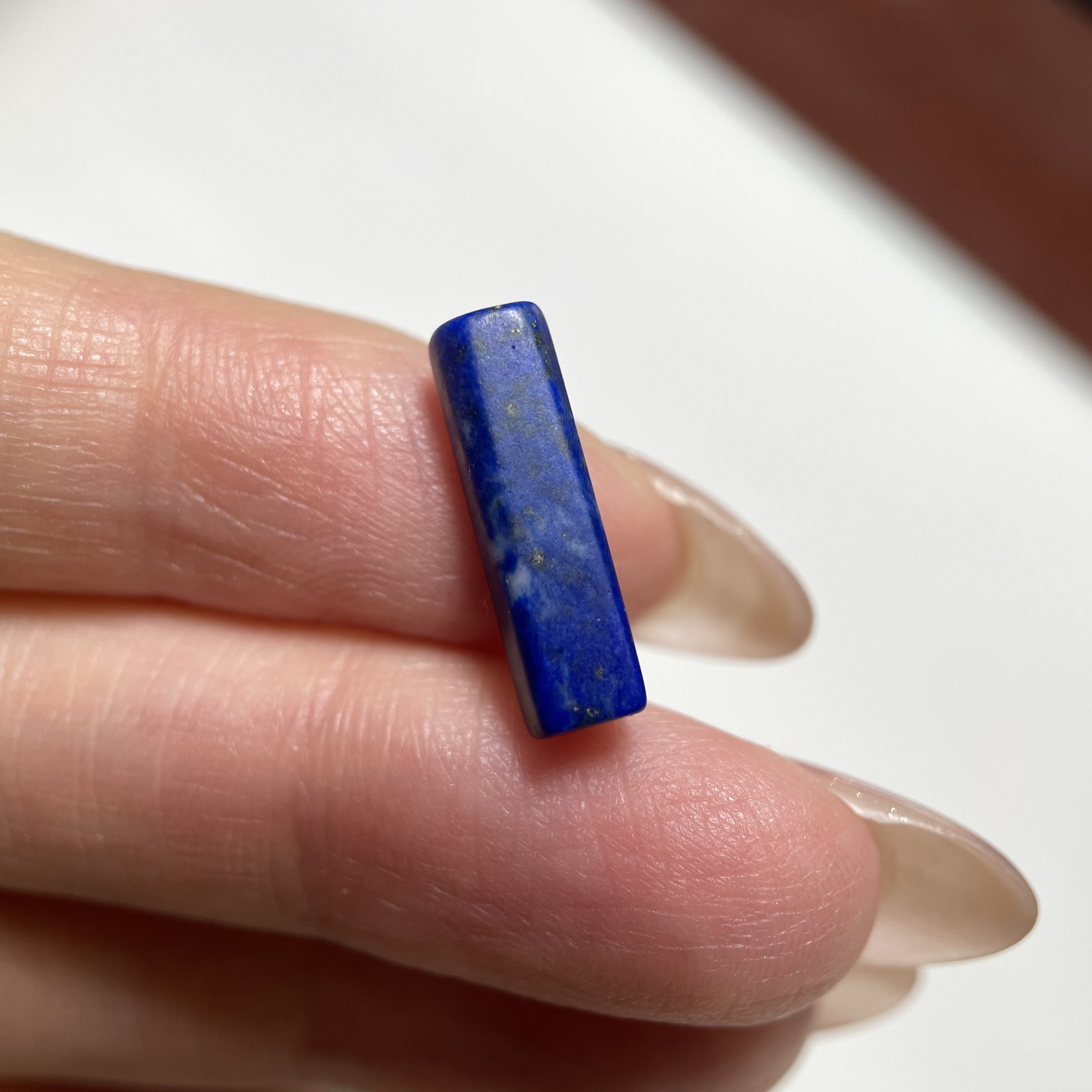 西亚老青金石小管珠16mm 星月紫檀念珠手串diy老珠配珠配饰 232