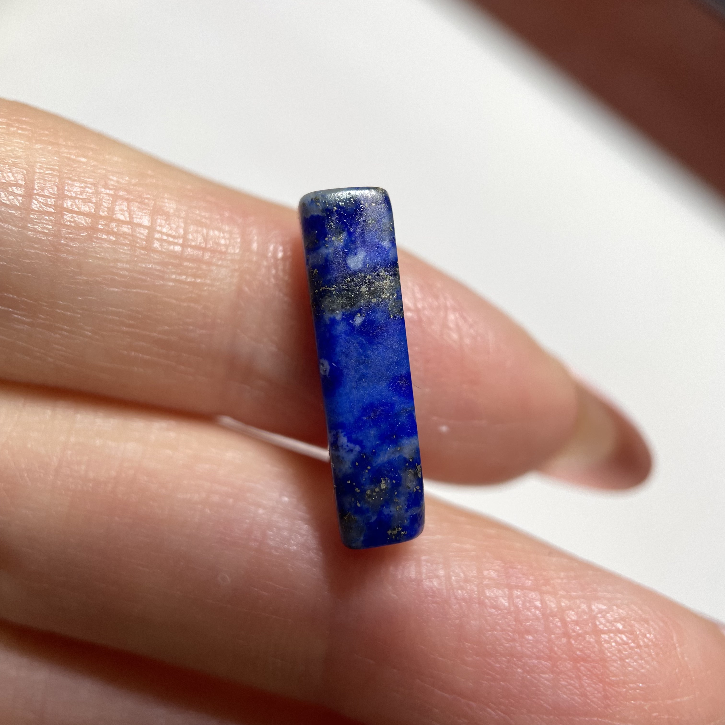 西亚老青金石小管珠18.2mm 星月紫檀念珠手串diy老珠配珠配饰 801
