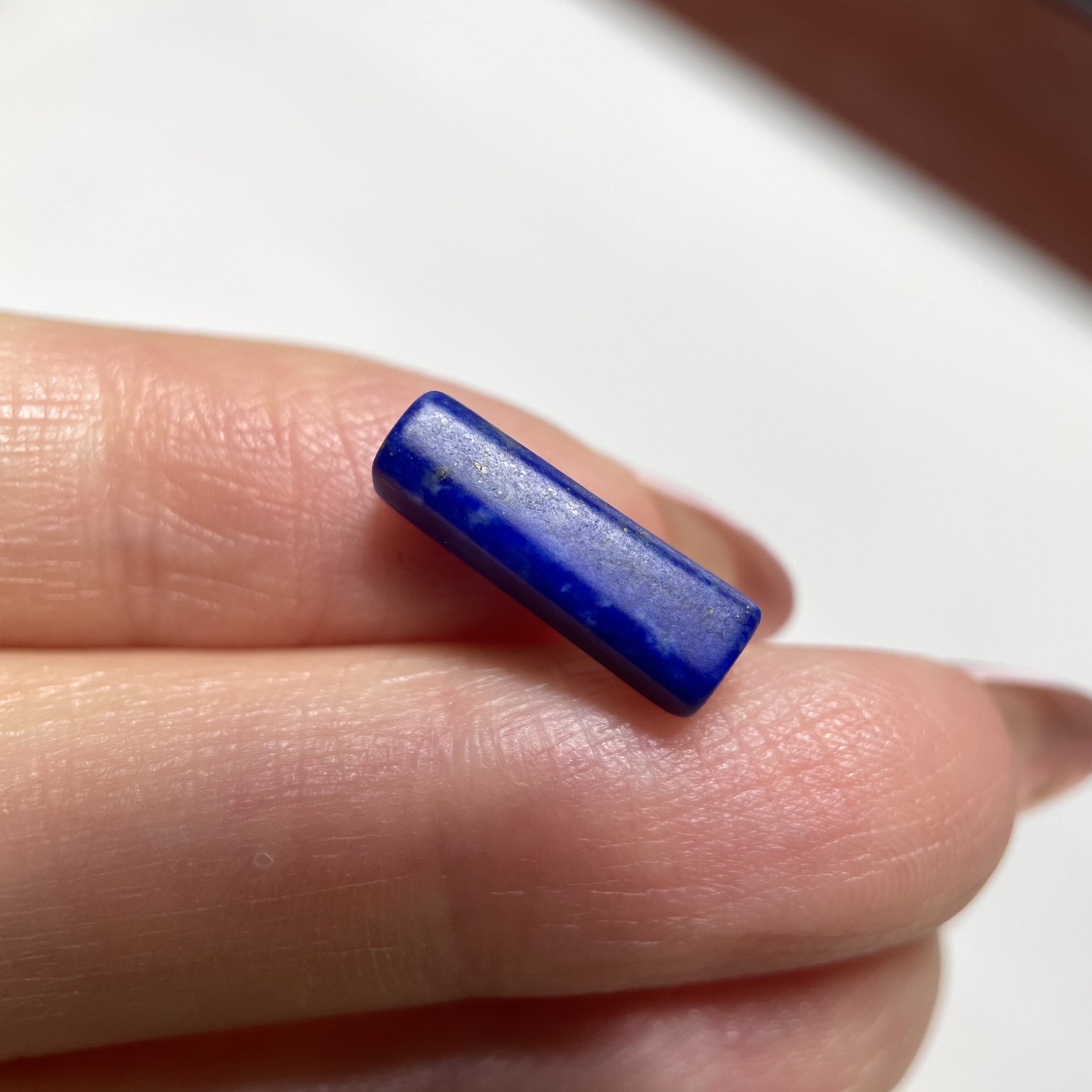 西亚老青金石小管珠14.2mm 星月紫檀念珠手串diy老珠配珠配饰 803