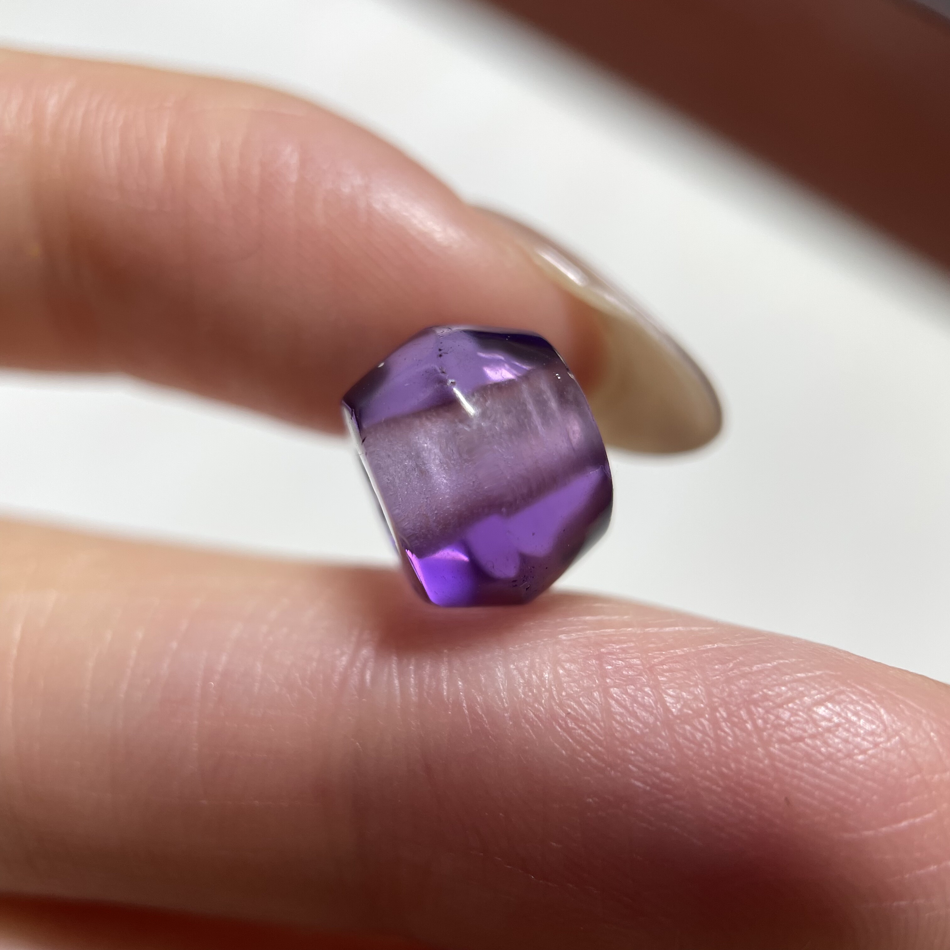 西亚老紫水晶飞碟珠10.2mm 念珠手串手链diy配珠配饰老珠散珠 648