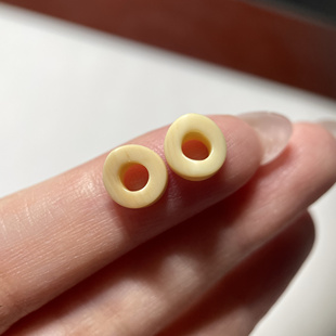 藏式白料器隔片一对7.7mm  念珠手串手链diy隔珠配珠配饰文玩 24