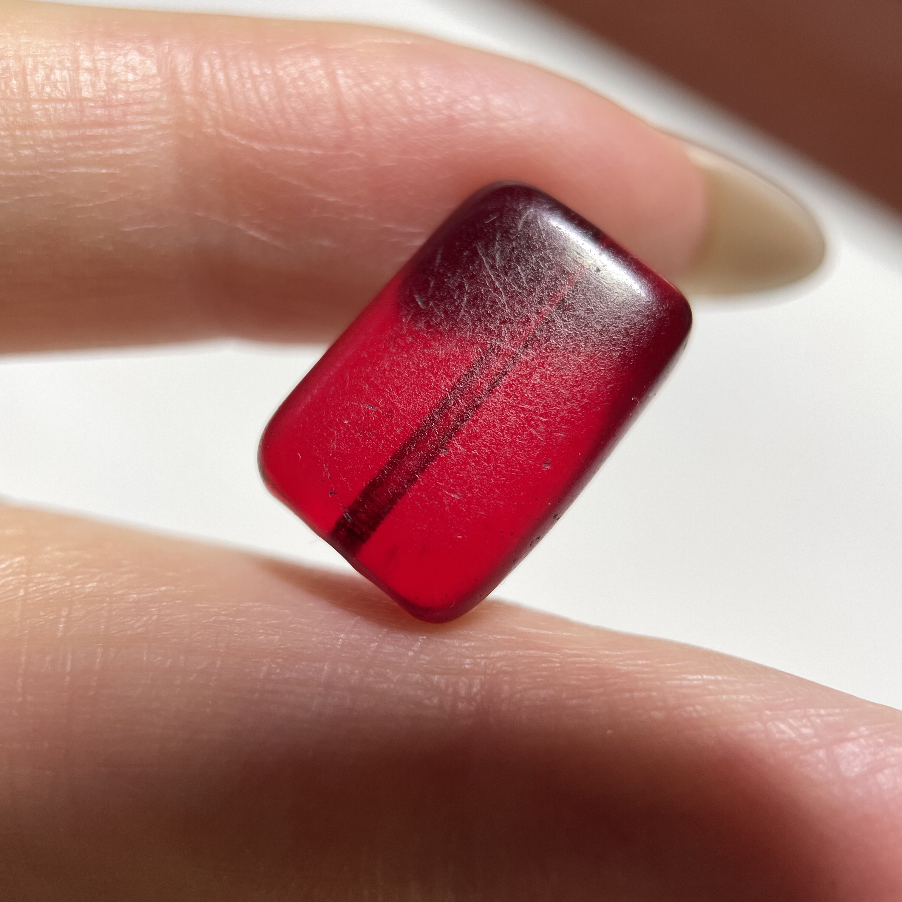糖果色系润透宝老琉璃板珠小勒子15.3mm 配珠配饰diy老珠 1403
