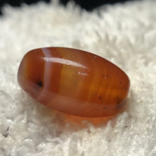 百年糖色缠丝老玛瑙长桶珠18.7mm 锁骨链手串念珠diy顶珠配珠1858