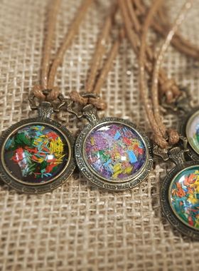 谜篱原创小众特色设计森系复古秘密花园系列项链