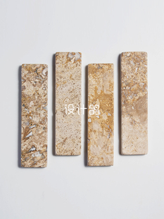 长条莱姆石天然石材日式侘寂风庭院玄关咖啡店餐厅墙砖老洋房地砖