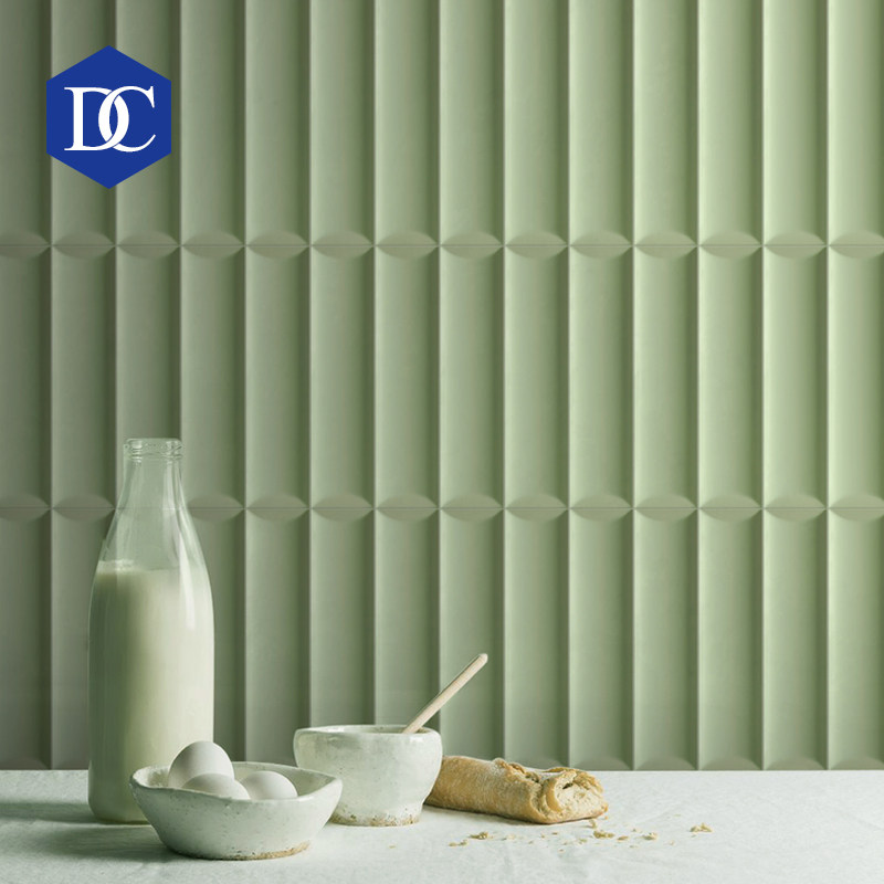 牛油果绿圆弧面包砖 网红餐厅厨房吧台瓷砖 北欧卫生间浴室墙面砖