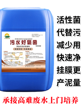 好氧菌污水菌种降COD氨氮BOD总氮磷环保设备配套菌曝气池活性污泥