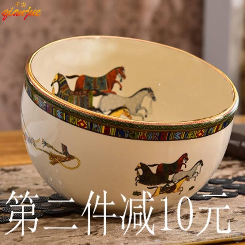 欧式陶瓷垃圾桶茶几果皮碗简约桌面迷里垃圾碗收纳桶客厅收纳礼品