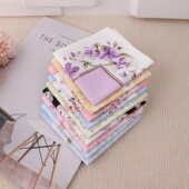 淑女时尚 手绢高品质柔软吸汗擦汗环保 纯棉印花手帕全棉女士薄款