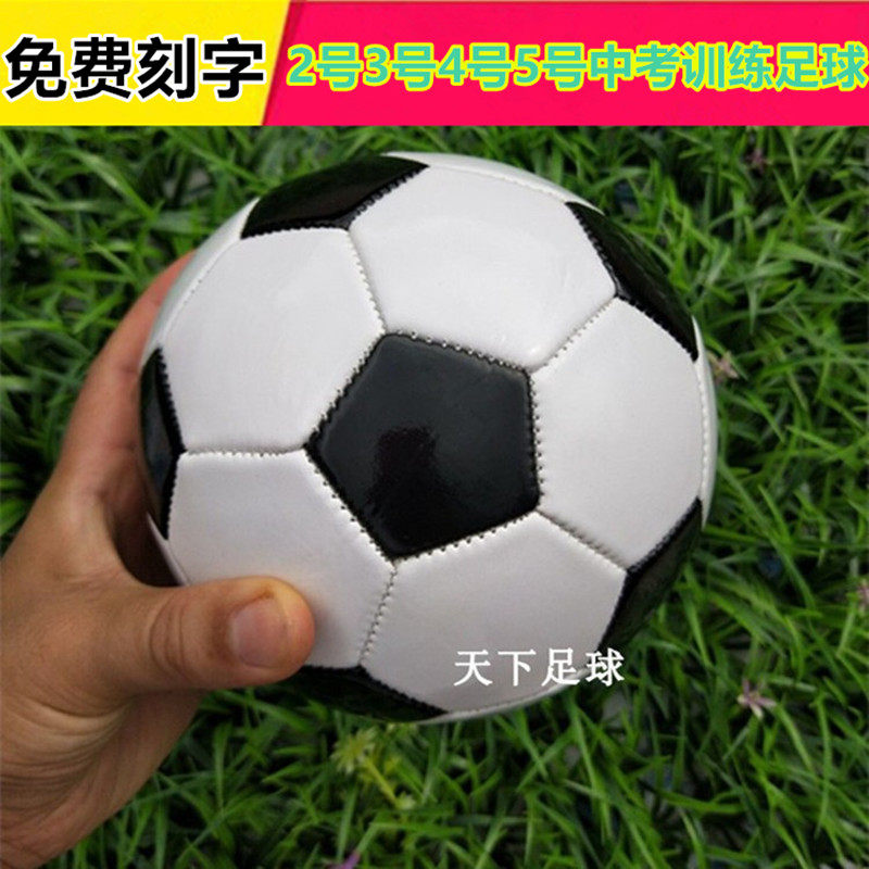 免费印字足球5号成人4号中小学生中考比赛足球3号儿童2号宝宝足球
