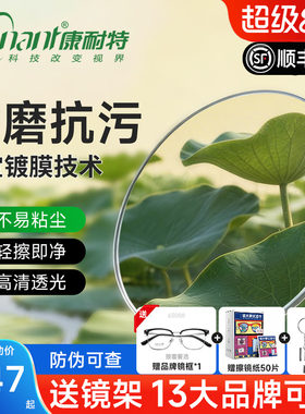 康耐特高清莱宝技术耐磨抗污镜片