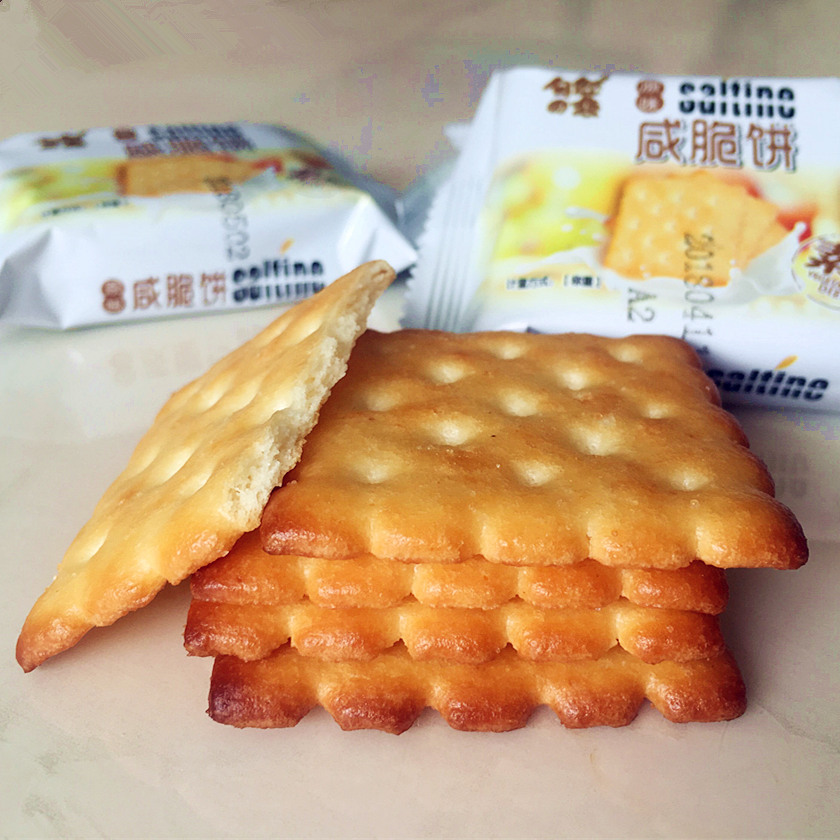 咸脆餅干2500g素食餅干批發 整箱薄脆餅干散裝零食小吃獨立小包裝