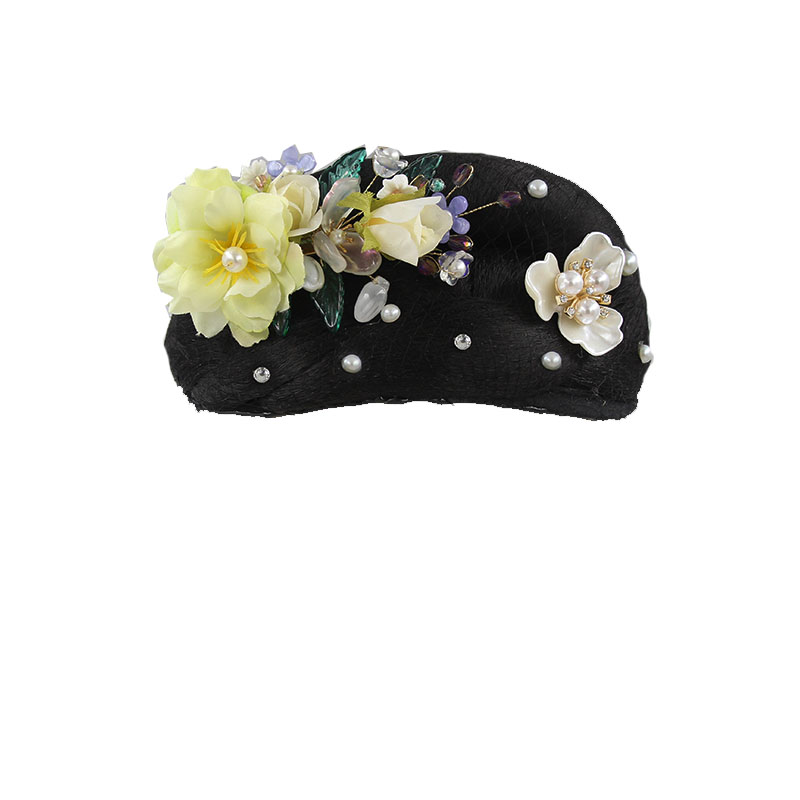 古典舞蹈表演头饰桃李杯独舞良宵艺考头饰发饰假发套装扇子舞头饰