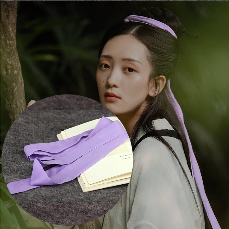 古装汉服丝带红色绑带雪纺彩带cos造型发带侠女造型彩带书生绑带