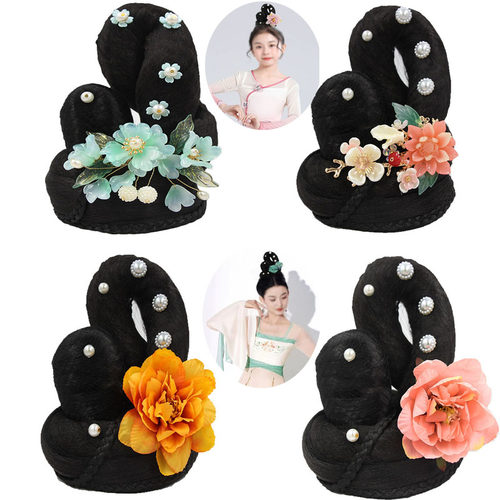 汉服头饰假发古典舞发饰演出