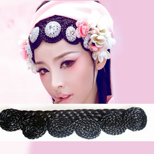 古装假发戏曲刘海片舞台演出古装造型假刘海青蛇白娘子假发片