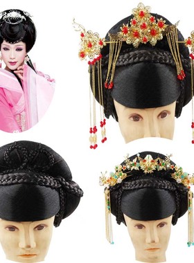 李玉刚反串假发古装全头套贵妃仙女头饰古装假发贵妃头套假发