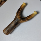 小叶黄杨原叉弹弓火烤色纯手工制作传统怀旧玩具户外竞技运动