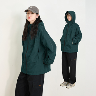 春秋新款原创复古大口袋户外工装外套男女潮牌设计感情侣休闲夹克