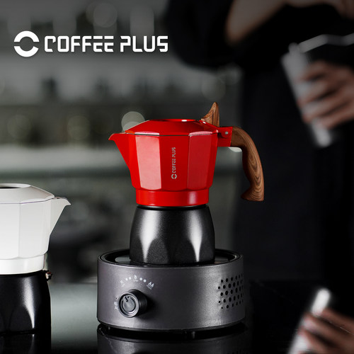 coffeeplus双阀摩卡壶咖啡壶家用小型意式萃取咖啡机手冲咖啡套装
