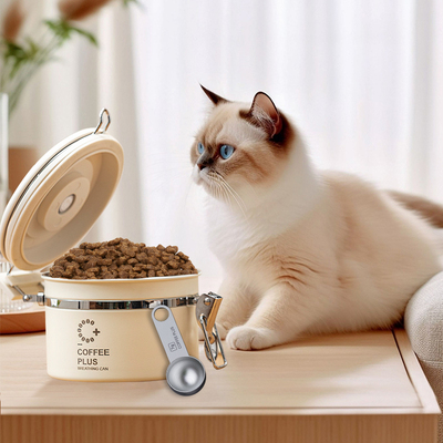 coffee plus猫粮储存罐狗粮密封罐宠物猫咪粮食存储收纳罐