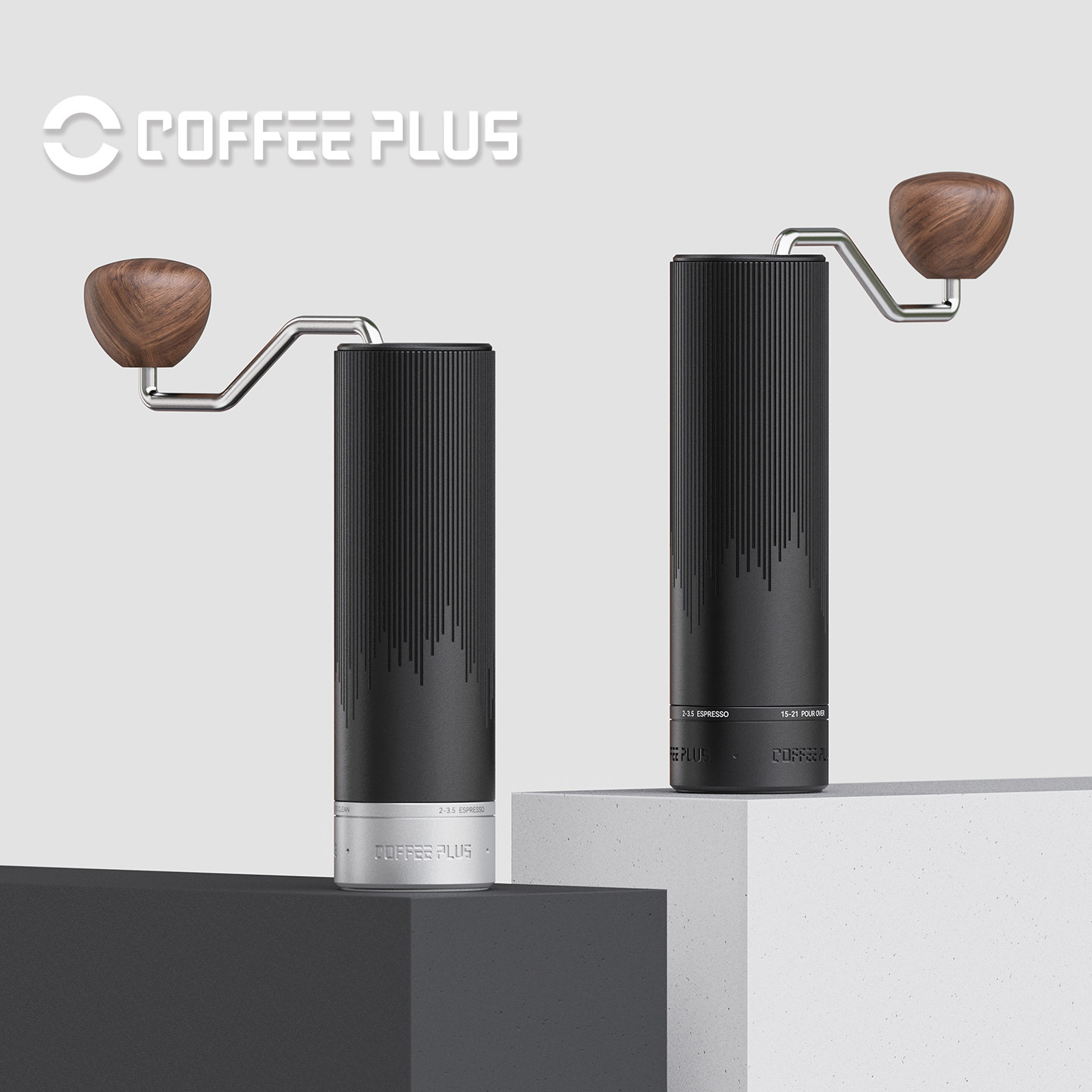COFFEEPLUS电光手摇磨豆机咖啡豆研磨机手磨咖啡机磨豆器手动CNC