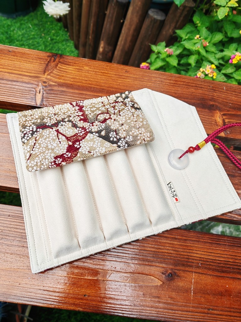 包邮一叶知秋手作漫山樱雨进口西阵织钢笔帘手工布艺便携收纳笔袋,文具电教/文化用品/商务用品,笔袋,淘宝优惠券,粉丝福利购,淘宝优惠卷