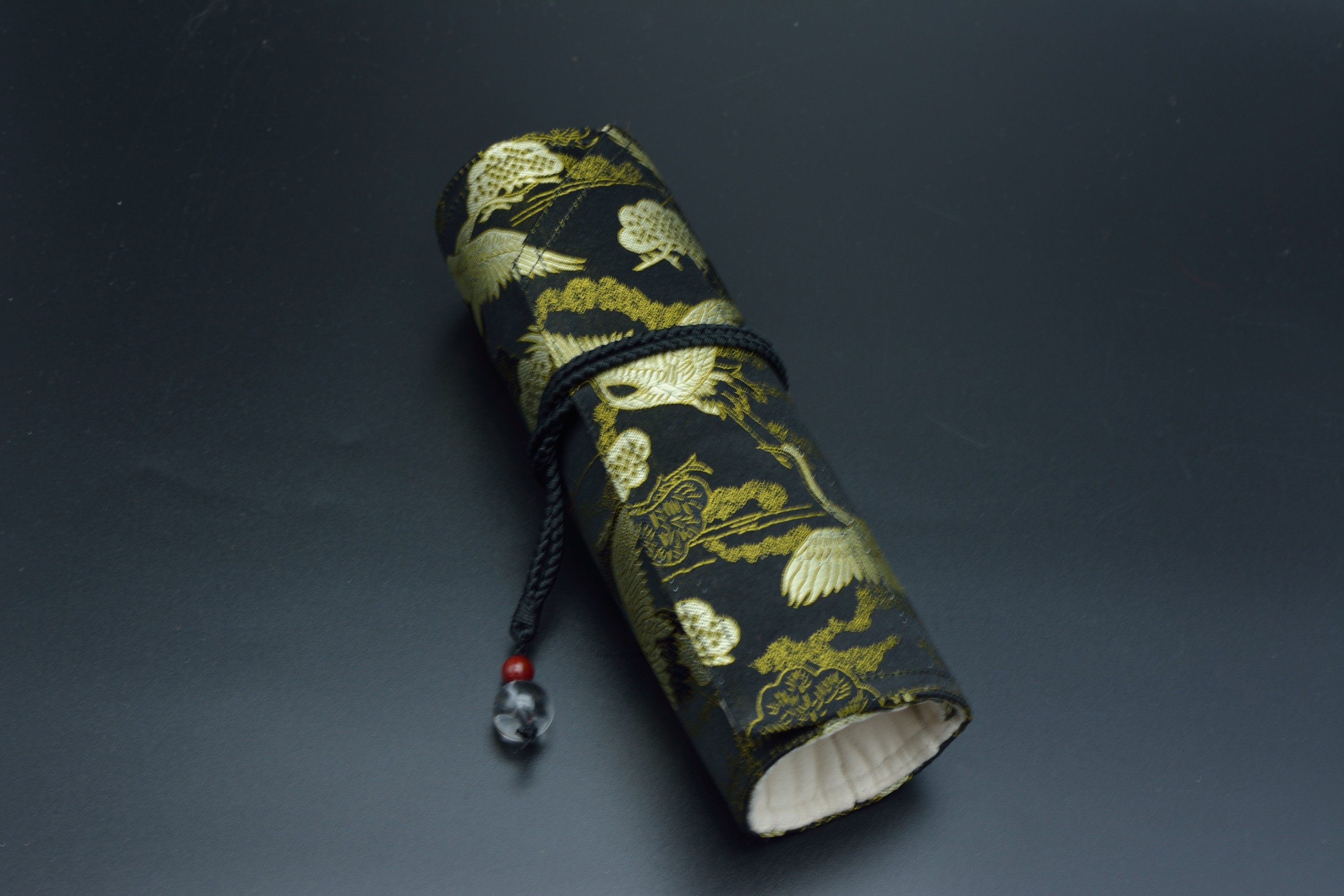 【包邮】一叶知秋手作 钢笔 笔帘【飞鹤】桑蚕丝 真丝 包邮