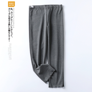 子长裤 可调节家居裤 宽松月子裤 德绒孕妇睡裤 孕妇装 女裤 冬款 秋冬季