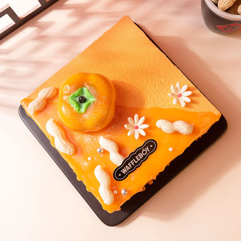 窝夫小子老人生日蛋糕节日好柿花生柿柿如意妈妈男士生日蛋糕