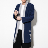 风秋季复古中长开衫外套男中式禅服汉服披风风衣男JK617P85，男装风衣，钱塘788(原4013)
