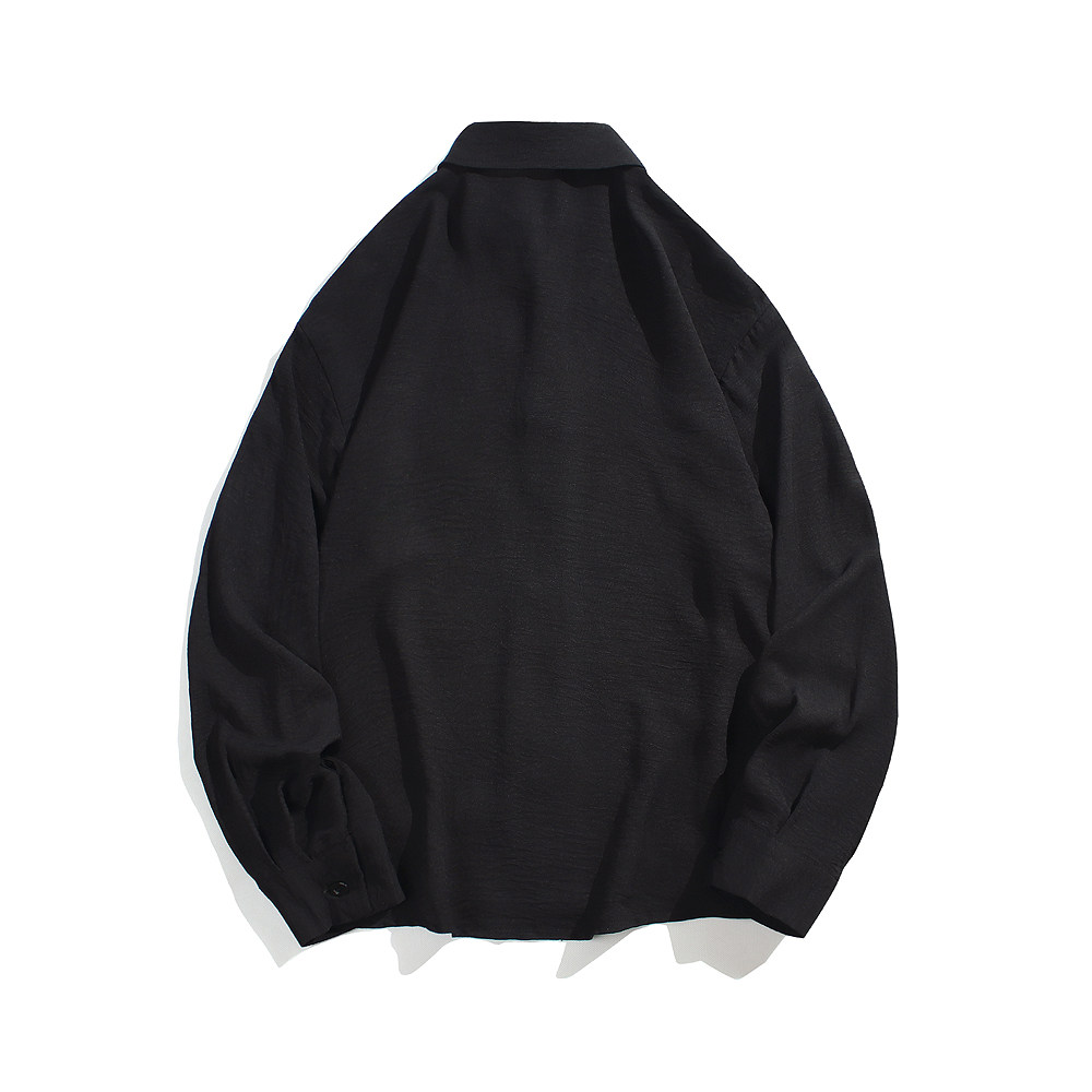 秋装新中式风潮痞雅休闲金属盘扣长袖衬衫男女衬衣C521P55,男装衬衫,钱塘788(原4013)