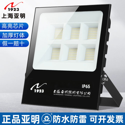 上海亚明led投光灯户外防水射灯200w100瓦泛光探照强光室外照明灯