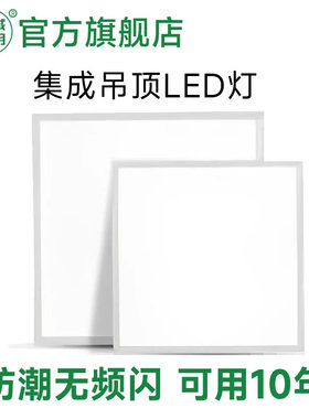 亚明明装平板灯防潮防爆吸顶灯