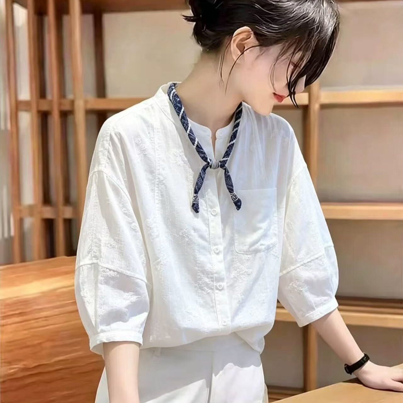 法式韩系显瘦高级感设计感精致洋气百搭2026夏季新款绝美上衣