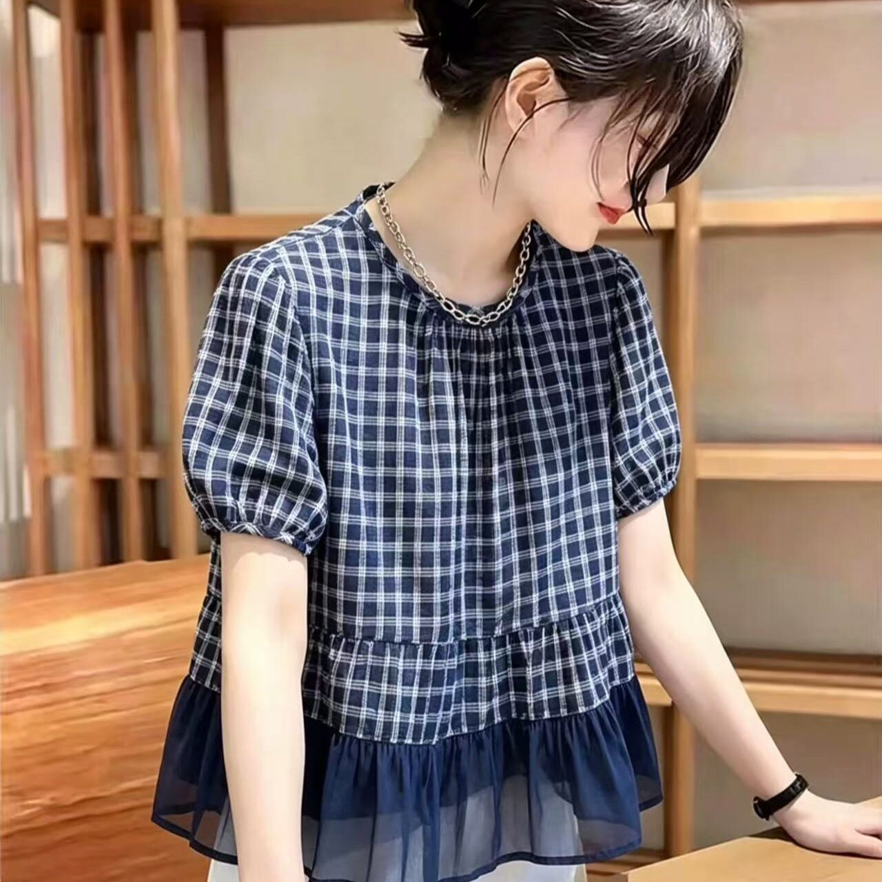 显瘦韩系百搭高级感设计感时尚法式显白2026夏季新款绝美上衣