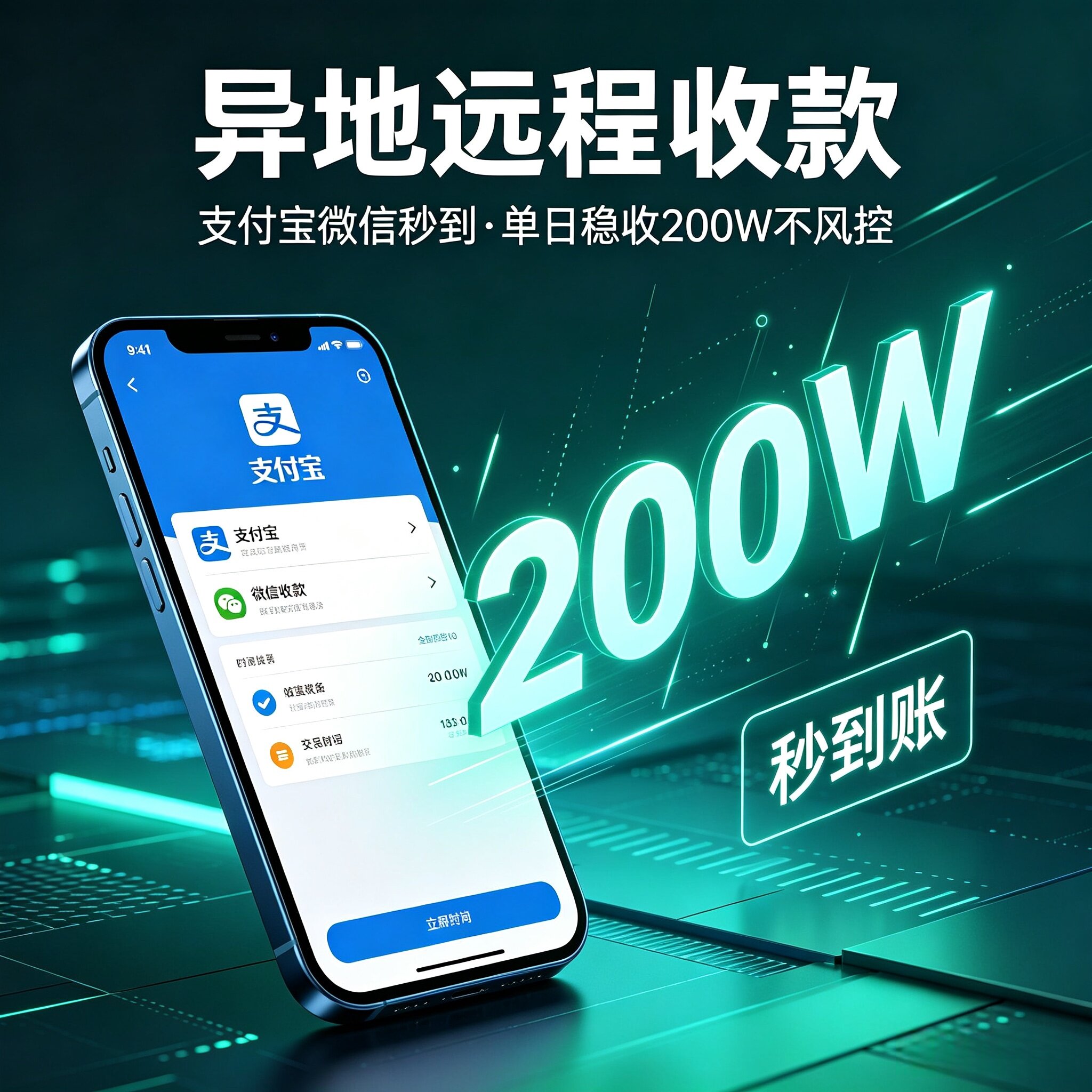 支付宝蚂蚁户微信远程收款签付通收钱码/收款码/收款