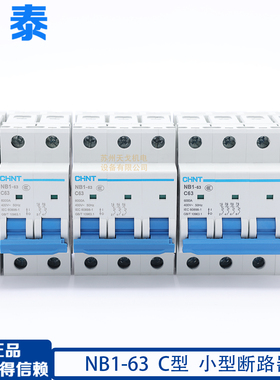 正泰 小型断路器 NB1-63 1P 2P 3P 4P C型 6A10A16A32A40A63A 6kA