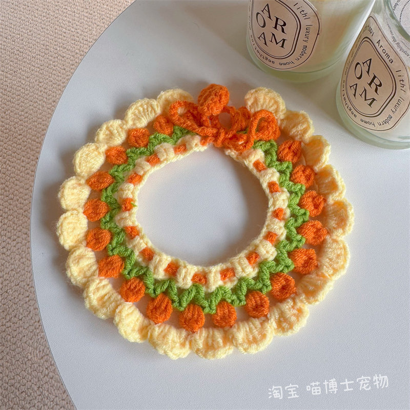 宠物猫咪手工编织口水巾围嘴可爱狗狗泰迪卡通装饰领结围兜饰品,宠物/宠物食品及用品,围巾/口水巾,淘宝优惠券,粉丝福利购,淘宝优惠卷