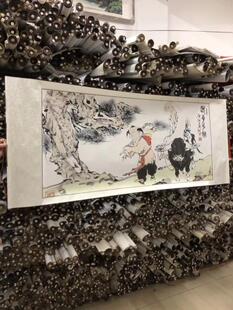 老子出关范曾真迹印刷品写意人物画国画字画办公室客厅装饰画