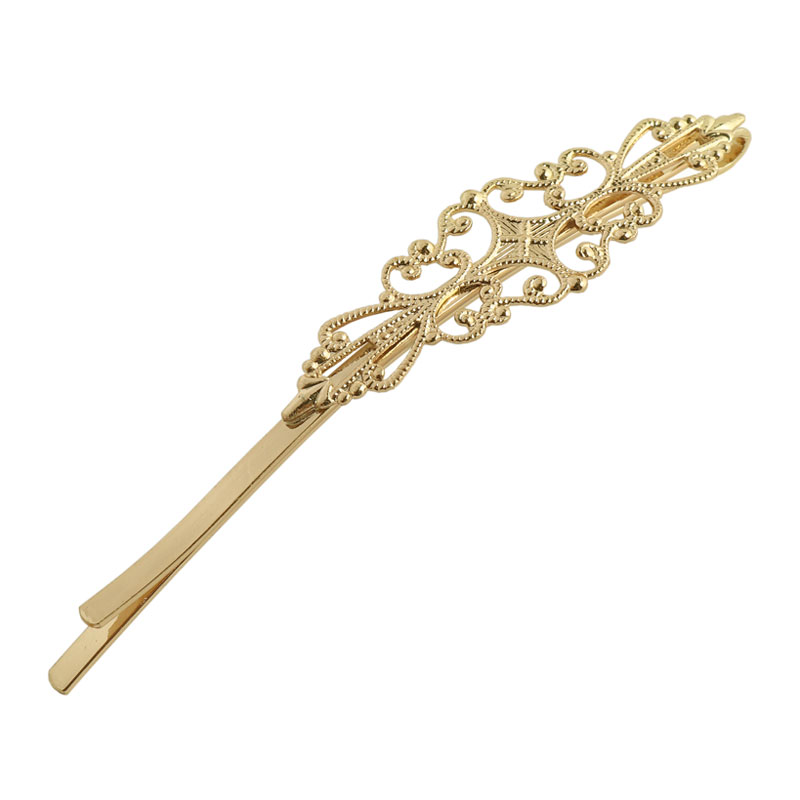 diy一字夹发夹边夹留海夹手制配件(2支)长款弧形头饰发饰手作材料