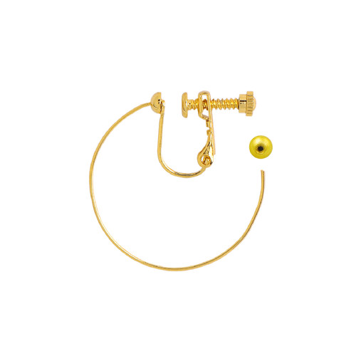 镙丝调松紧手工串珠耳夹DIY配件