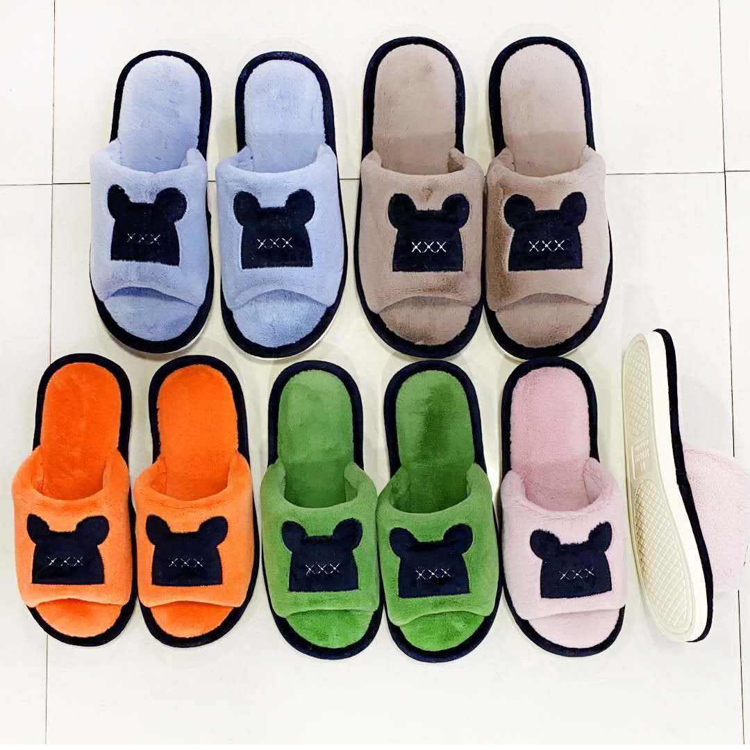 毛毛绒厚底卡通秋冬天居家鞋