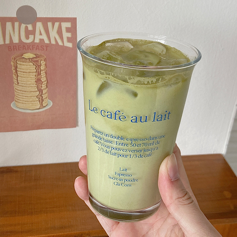 美式日常玻璃杯冷萃杯奶茶奶昔