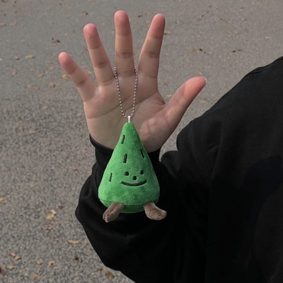 松树挂件可爱表情毛绒圣诞树