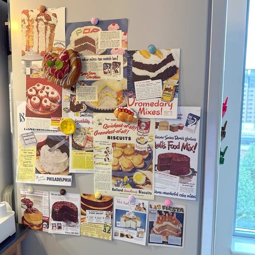 美式素材贴纸卡片冰箱装饰