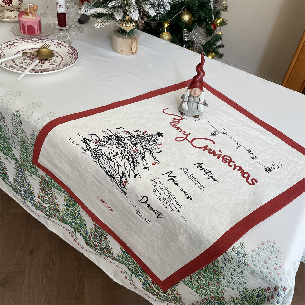 背景布布圣诞节餐布拍照道具