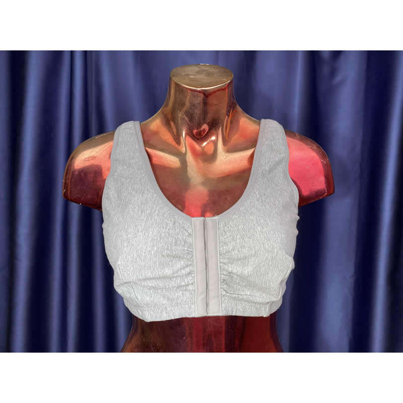 全棉术后护理 可以装硅胶假乳房义乳的文胸前扣薄款背心假乳